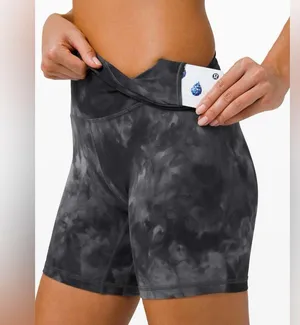 Lululemon Align Shorts Diamond Dye Pitch Grey Graphic Grey Size 0 thumbnail 4