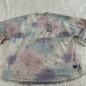 Disney Spirit Jersey Mickey Friends 100 Years Disney World Tie Dye Glam Sz L thumbnail 2