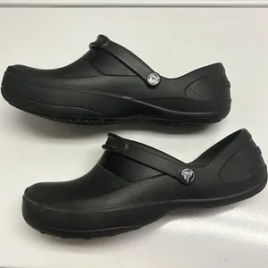 Crocs Black Mercy Slip On Slip Resistant Chef/Medical Work Shoes Women's Size 11 thumbnail 11