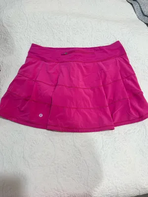 Lululemon Skirt Pace Rival Sonic Pink Tall 8 thumbnail 2