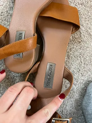 Steve Madden Leather Block Heel thumbnail 2