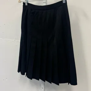 Vintage Pendleton 100% Virgin Wool Pleated Circle Mini Black Skirt Sz 4‎ thumbnail 3