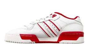 adidas Originals Rivalry Low Leather Sneaker Unisex Red White Size Women’s 6.5 thumbnail 2