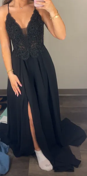 Clarisse Prom Dress Black thumbnail 1
