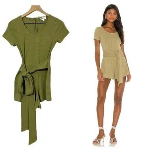Privacy Please Madison Romper - Olive Green - XS thumbnail 2