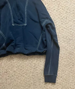 Navy Blue Quarter Zip Sweatshirt thumbnail 7