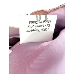 Vtg Hopeless Romantic Mauve Strapless Lace Rosette‎ Cocktail Dress 10 NEW Fairy thumbnail 8