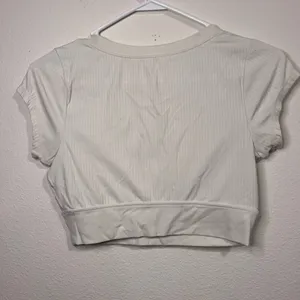 Aerie Cream Crop Top thumbnail 3