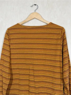Toad&Co Women’s Piru Henley Longsleeve Shirt Lightweight Multicolor Stripe XL thumbnail 7