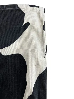 Lisa Says Gah Robyn Cow Print High Rise Straight Leg Jeans 26 thumbnail 7