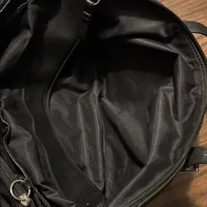 Coach Classic K1K 7434 Vintage Black Twill & Leather Carryall Bag thumbnail 7