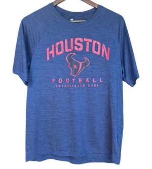 Fanatics Houston Texans Football Established 2002 Short Sleeve Tee Shirt‎ Sz M thumbnail 1