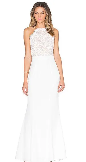 Revolve White Gown thumbnail 3