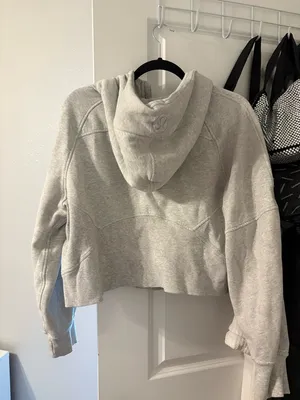 lululemon athletica Light Gray Scuba Half Zip thumbnail 2