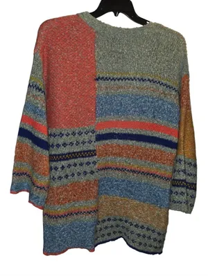 Sincerely Jules Multicolored Cardigan Size Small Blue thumbnail 2