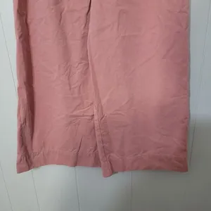Zara Paperbag Wide Leg Pants Pink High Rise Belted Size M thumbnail 9