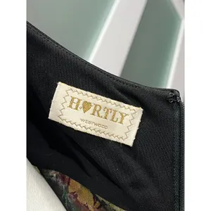 HORTLY WESTWOOD Black Spaghetti Strap Maxi Dress Floral‎ Waist Panel thumbnail 5