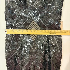 Mandalay Women’s Sleeveless Sequin Hi Low Formal Gown Dress Black Size 6 NWT thumbnail 9