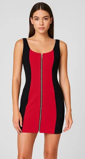 Amanda Uprichard black and‎ red body con dress size medium NWT thumbnail 1
