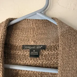 August Silk Sweater Vintage Medium Open Front Cardigan Knit‎ Gilmore Girls thumbnail 4
