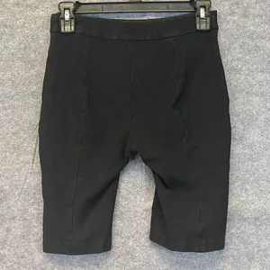 ROSETTA GETTY Bike Shorts Women's Small Black Pull On Stretch‎ Mid-Rise Slim Fit thumbnail 9