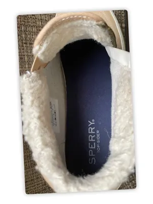 Sperry Women’s Leather Sherpa Lined Zip Ankle Boots Beige Size 8 thumbnail 7