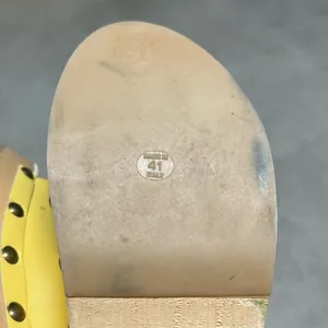Free People Fiona Yellow Croc Buckle Stud Accent Wooden Cushioned Clogs 41 thumbnail 7