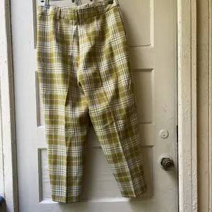 ASOS Plaid Pants Sz 6 Green Preppy Mod Retro Punk Skate Rocker Grunge Emo Ankle thumbnail 4