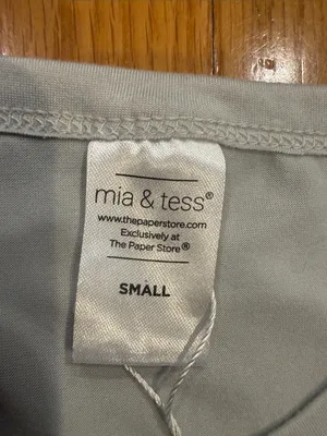 NWT MIA & Tess grey short sleeve lounge shirt size small thumbnail 4