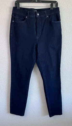 Express Women’s Slim Super High Rise‎ Blue Jeans thumbnail 1