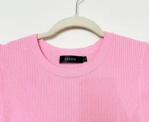Zesica pink long sleeve knit dress thumbnail 3