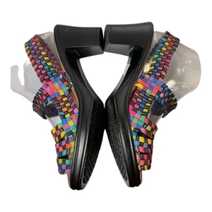 Bernie Rainbow WOMEN'S FASHION SUMMER HEEL SANDAL SHOES - Rainbow colors size 9 thumbnail 6
