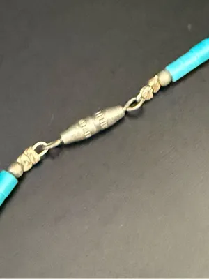 Vintage Southwestern Silver-tone Turquoise Heishi Beads Pendant Necklace thumbnail 7