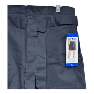 Steve Madden Black Belted Paperbag Waist Utility Shorts‎ Size Large thumbnail 3