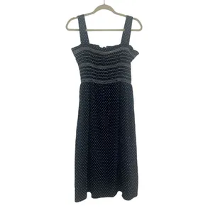 ✨SIDE PARTY Maud Smocked Black Sz Medium Dress✨ thumbnail 2