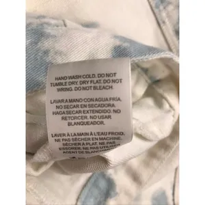 Altar'd State Blue Ivory Tie Dye‎ Denim Jacket J1283DNAS Small Cloud Wash Boho thumbnail 14