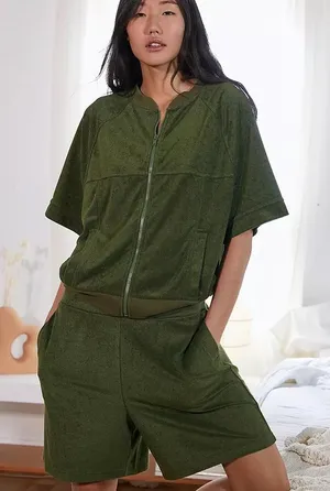 Out From Under Urban Outfitters terry cloth two-piece set thumbnail 1