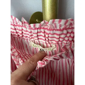 Grace Holiday Pink and White Stripe Tiered Dress NWT Sz. XS thumbnail 4