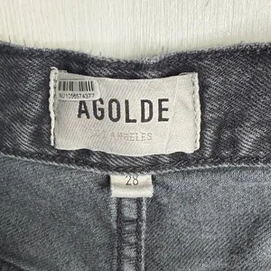 Agolde Minka Cargo Denim Wide-leg Jeans in Black W1887 Sz 28 thumbnail 8