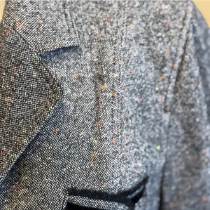 The Limited Tweed Wool Blazer Coat Black Brown M 8 10 Retro Preppy Menswear thumbnail 5