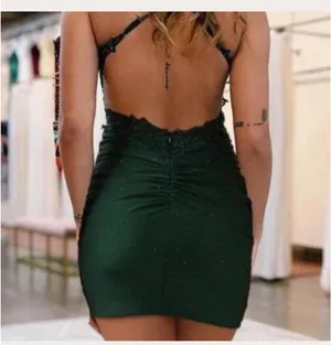 Green Homecoming dress Size 0 thumbnail 2