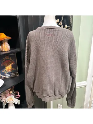 VISUS Brown Waffle Knit Pullover Sweatshirt Top – Size XS/S – Ethically Made thumbnail 7