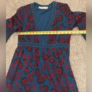 Abercrombie & Fitch Bohemian Moody Floral Whimsy Goth Sheer Paisley Fairy Mini thumbnail 7