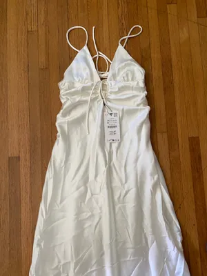ZARA Dress Silk Maxi thumbnail 3