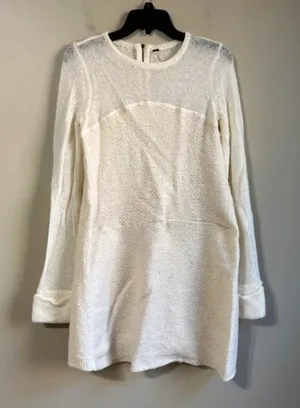 Free People XS ivory‎ sweater dress thumbnail 1