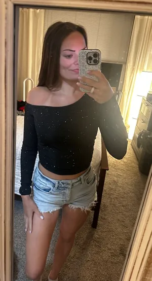 SheIn one shoulder long sleeve sparkle top thumbnail 1