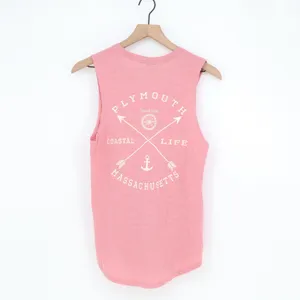 Platinum Muscle Tank Womens S Plymouth Massachusetts Coastal Life Pink Excellent thumbnail 3
