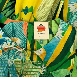 NEW!! FARM RIO Vintage Toucans Smocked‎ Peplum Top Blouse Tropical Small thumbnail 11