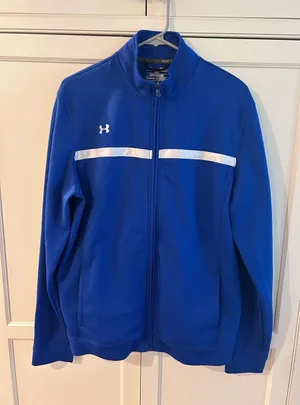 Under Armour Royal Blue Full-Zip Performance Jacket, Large thumbnail 1