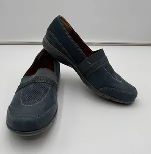 Cobb Hill Womens 9 Blue Gray Slip On Comfort Walking Shoes Loafers EU 40 thumbnail 1
